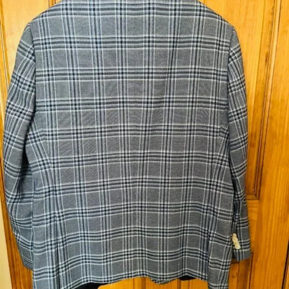 Tommy Hilfiger blue plaid sport coat - Picture 2 of 7